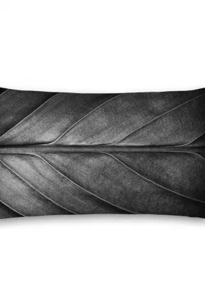 Black & White Leaf | Premium Cushion